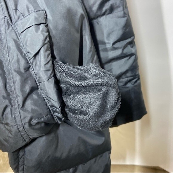 Tahari Hooded Waterfoul Feather Down Puffer Black Jacket S - Picture 8 of 14